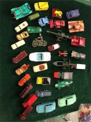 A selection of die cast toys.