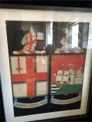 A hand painted GWR coat of Arms