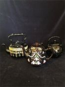 A Trio of decorative teapots