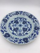 A 19th Century Chinese blue and white plate