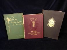 A selection of three books including the Handwriting of the Kings and Queens of England.