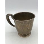 A Sterling silver tankard