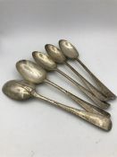 Five silver Gibson & Co Ltd silver spoons