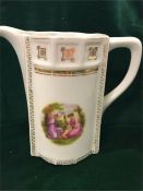 A China jug with gilt panels