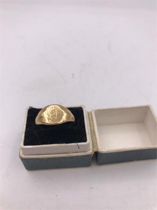 An 18ct gold signet ring (2.8g) - Image 4 of 4