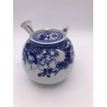 Blue and White 20th Century Chinese teapot