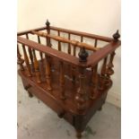 A Mahogany magazine rack 44cm x 45cm