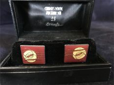 A pair of boxed Rennie Mackintosh cufflinks