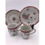 19th Century Chinese tea cups and saucers