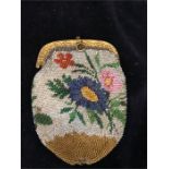 A Beaded coin purse