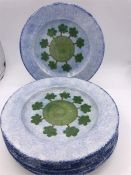 A set of six hand painted Kensington Potteries plates.