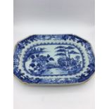 An 18th Century Chines Blue and white plate