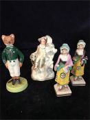 A selection of four China figures