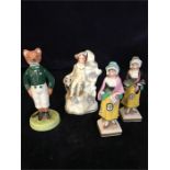 A selection of four China figures