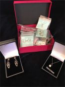 A selection of silver jewellery