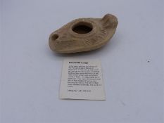 A Roman oil lamp