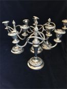 Four matching candlesticks