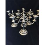 Four matching candlesticks