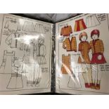 A Portfolio of original Ladybird Children's clothing designs and drawings