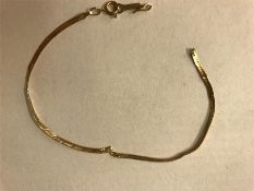 A 9ct gold bracelet