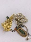 A selection of costume jewellery