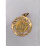 An 18ct gold medallion (4.3g)