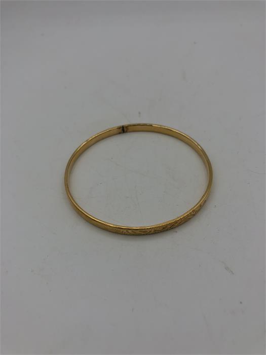A gold bangle 13.4g - Image 2 of 2