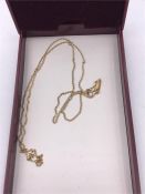 A 9ct gold necklace