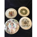 A selection of four Royal Family Commemorative plates