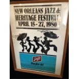 A Vintage New Orleans Jazz Festival poster