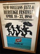A Vintage New Orleans Jazz Festival poster