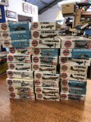 A selection of boxed Airfix models of military aircraft, twenty eight boxes in total.