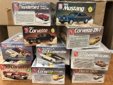 Ten American car models by AMT Ertl