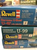 Three Revell Submarine models