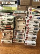 Twenty eight Airfix models