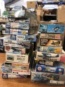 A selection of twenty assorted military plane models