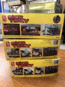 Three Dick Tracy model vehicles