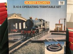 A Hornby Railways R414 Operating Turntable set.