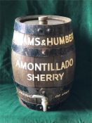 A Vintage barrel 'Williams & Humbert Amontillado Sherry barrel