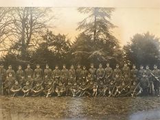 Three WWI and WWII Regimental photos on board