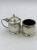 Two silver cruets, hallmarked Birmingham 1949