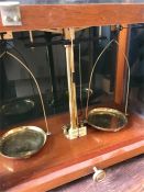 A set of Scientific scales by Phillip Harris Ltd of Birmingham.