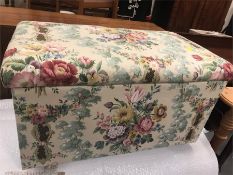 A Fabric covered blanket box