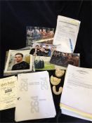 Harry Potter movie memorabilia for the character Marcus Flint from the Chambers of Secrets and the