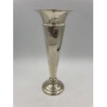 A silver vase, hallmarked Sheffield by James Chesterman & Co