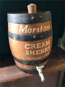 Vintage Barrel 'Marstons Cream Sherry, produce of Spain'