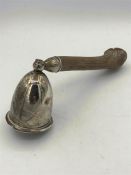 Sterling silver and horn candle snuffer