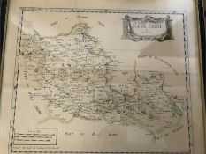 A Map of Bark Shire by Robert Morden printed for Abe swall and Awnsham and John Churchill (