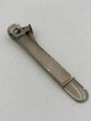 A machine tooled MW & Co ltd silver cigar cutter