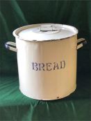 An enamel Bread bin